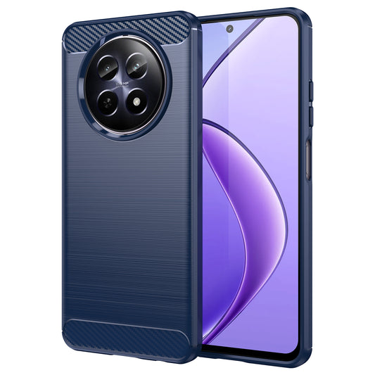 For Realme 12 TPU Case Brushed Phone Cover Mobile Accessories Wholesale Suppliers - Blue