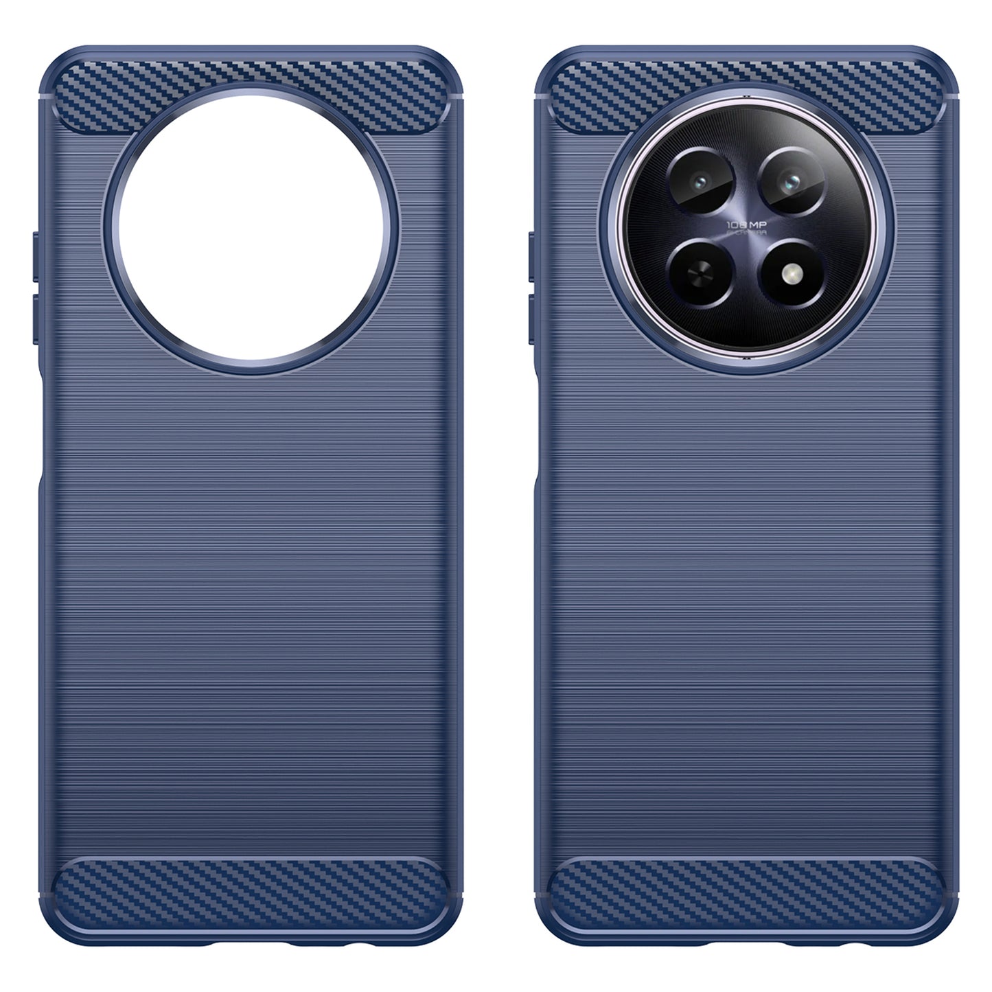 For Realme 12 TPU Case Brushed Phone Cover Mobile Accessories Wholesale Suppliers - Blue
