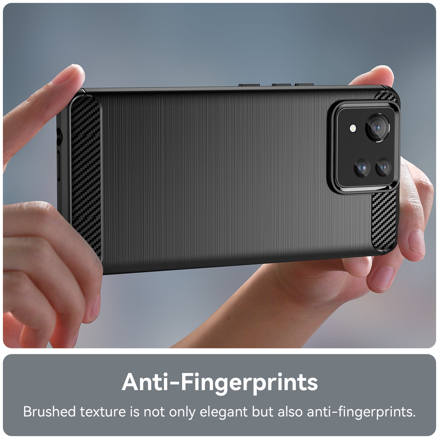 For Asus Zenfone 11 Ultra 5G TPU Case Carbon Fiber Texture Soft Phone Cover - Black