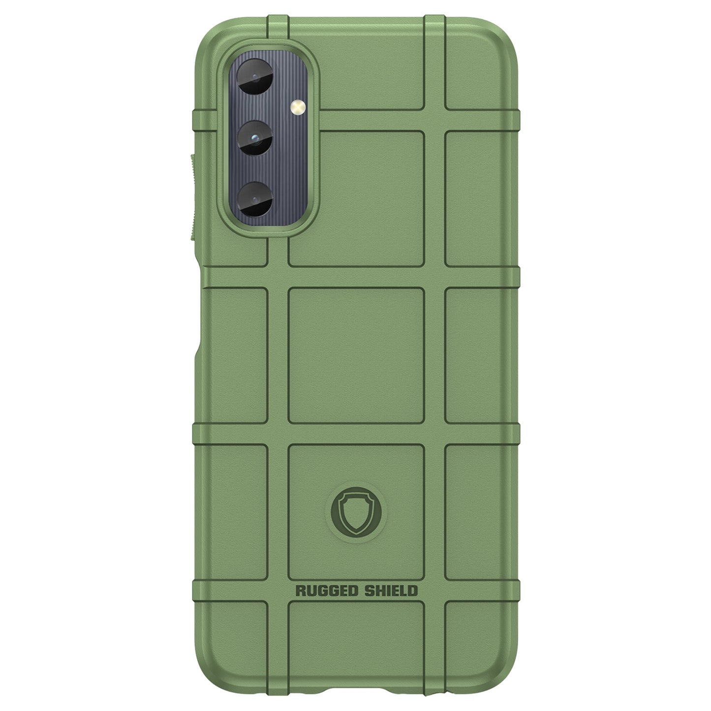 For Samsung Galaxy M14 4G Case Square Grid Texture Non-Slip TPU Phone Cover - Green