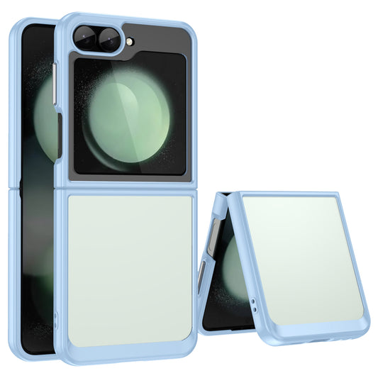 For Samsung Galaxy Z Flip6 5G Case TPU+Acrylic Shockproof Phone Cover - Blue