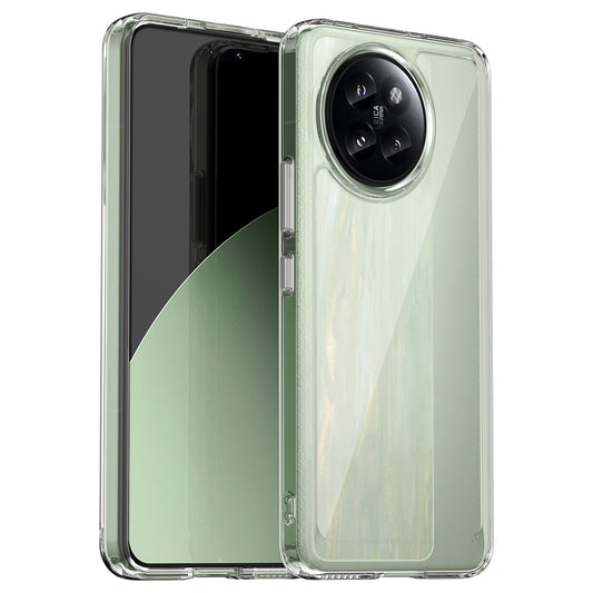 For Xiaomi Civi 4 Pro 5G Case Protective TPU Frame Clear Acrylic Phone Shell - Transparent