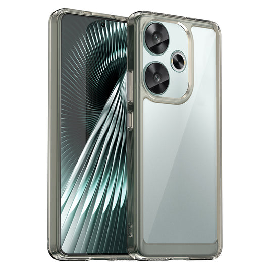 For Xiaomi Redmi Turbo 3 5G Case TPU+Acrylic Phone Shell Mobile Accessories Wholesale - Transparent Grey