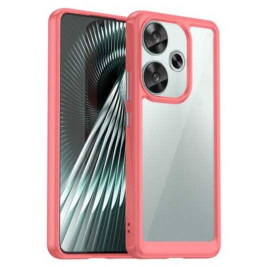 For Xiaomi Redmi Turbo 3 5G Case TPU+Acrylic Phone Shell Mobile Accessories Wholesale - Red