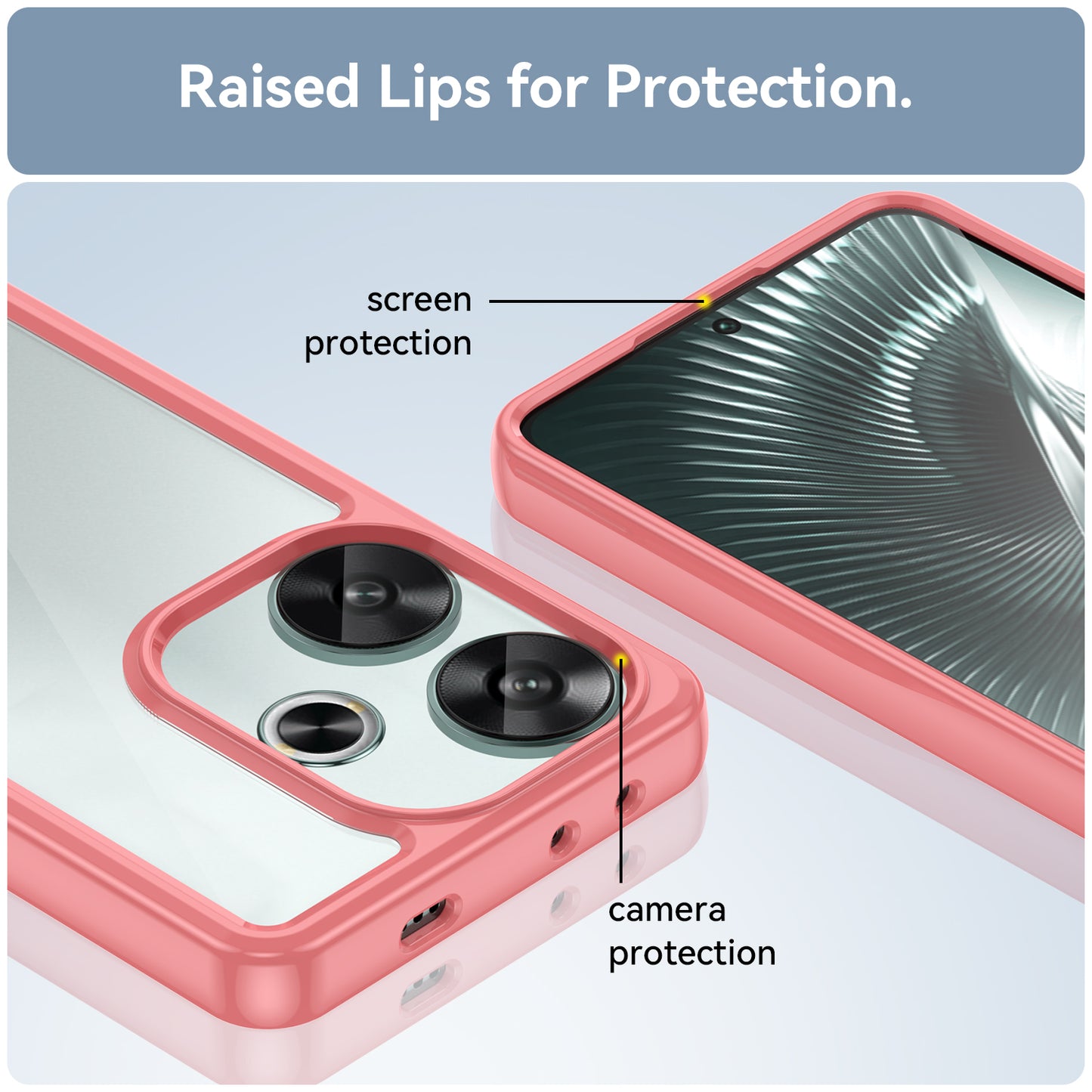 For Xiaomi Redmi Turbo 3 5G Case TPU+Acrylic Phone Shell Mobile Accessories Wholesale - Red