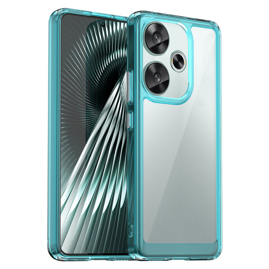For Xiaomi Redmi Turbo 3 5G Case TPU+Acrylic Phone Shell Mobile Accessories Wholesale - Transparent Blue
