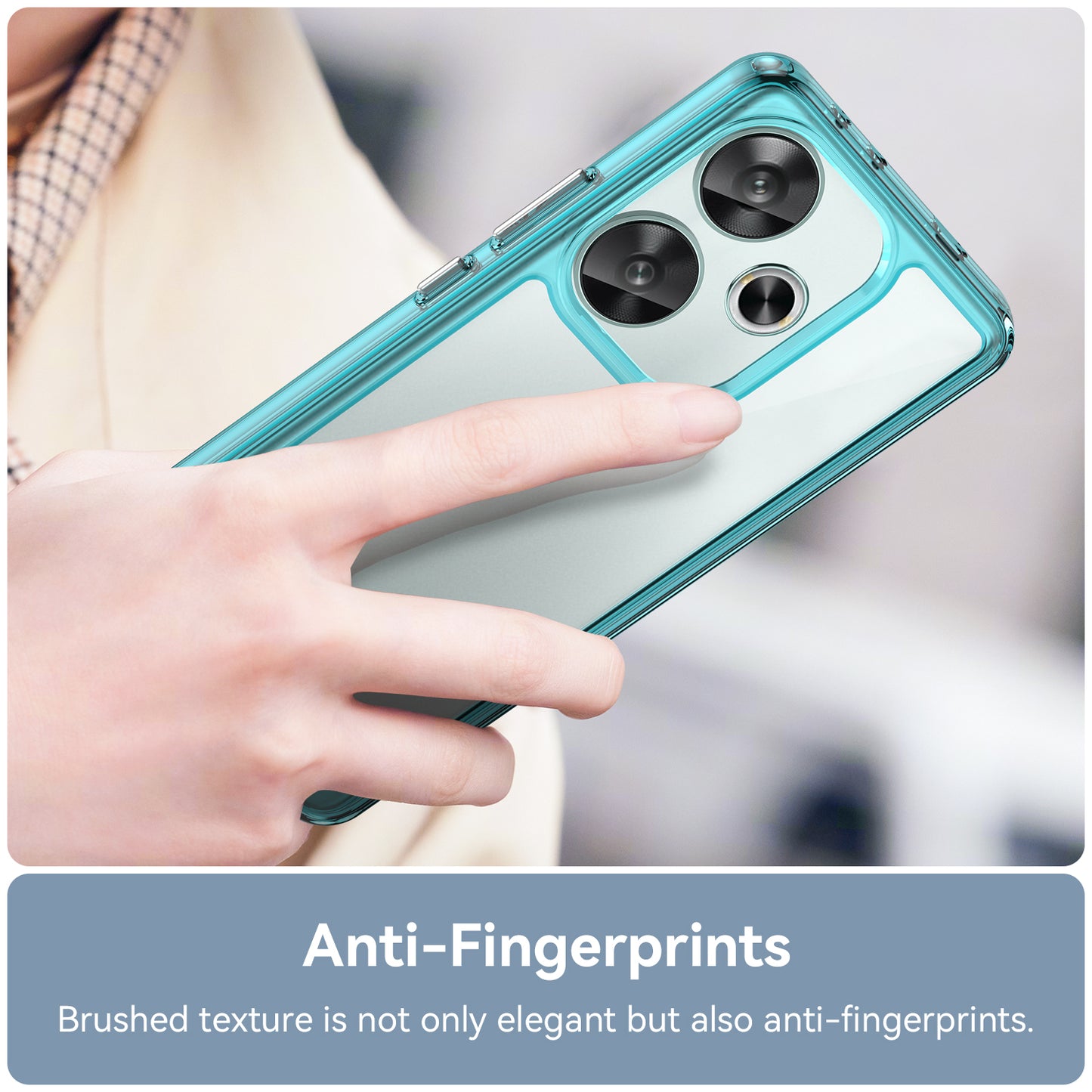 For Xiaomi Redmi Turbo 3 5G Case TPU+Acrylic Phone Shell Mobile Accessories Wholesale - Transparent Blue