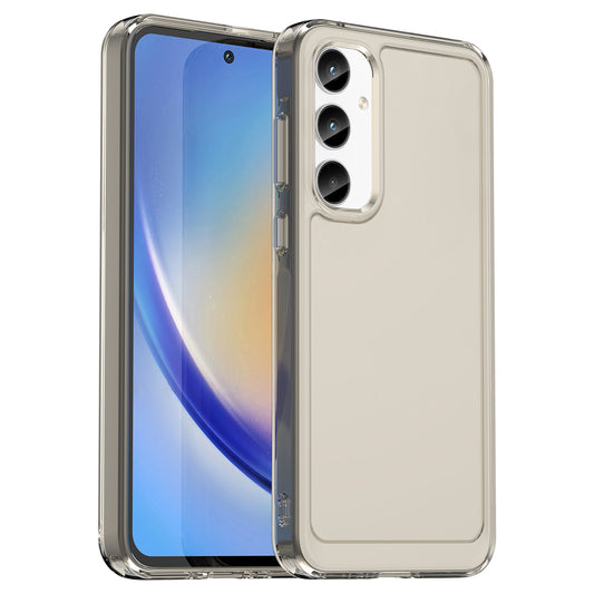 For Samsung Galaxy A35 5G Case Candy Series TPU Cover Mobile Phone Accessories Wholesaler - Transparent Grey