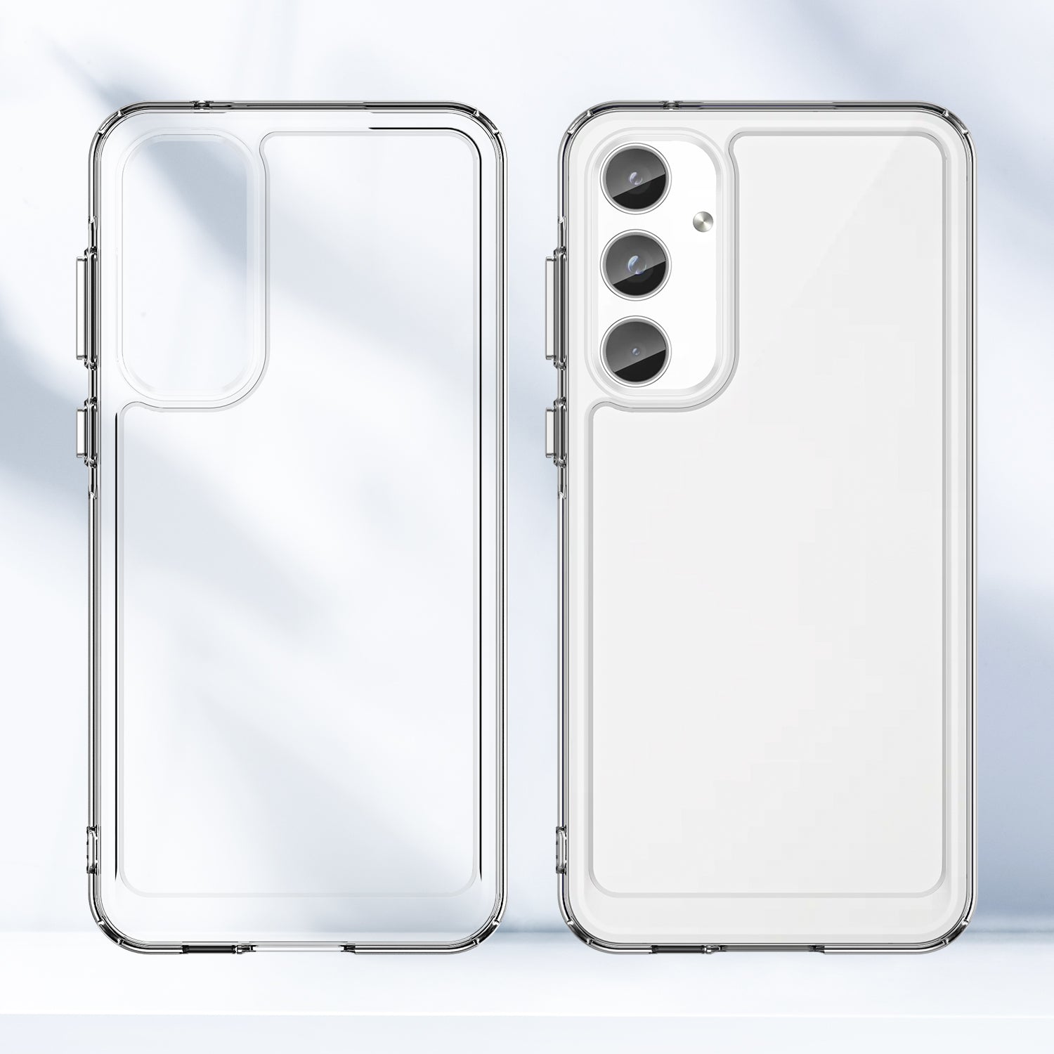 For Samsung Galaxy A55 5G Case Candy Series TPU Drop-proof Phone Back Cover - Transparent
