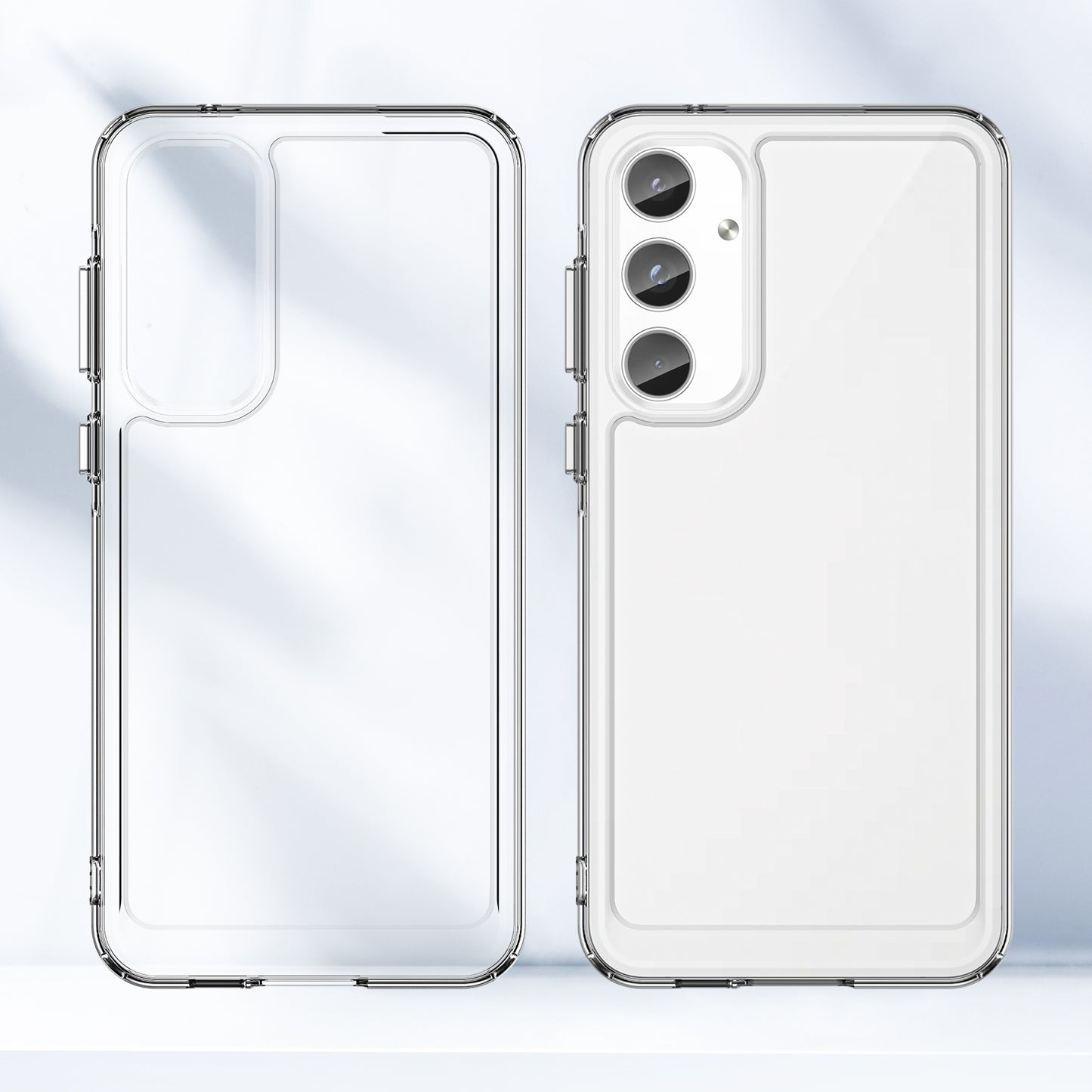 For Samsung Galaxy A55 5G Case Candy Series TPU Drop-proof Phone Back Cover - Transparent
