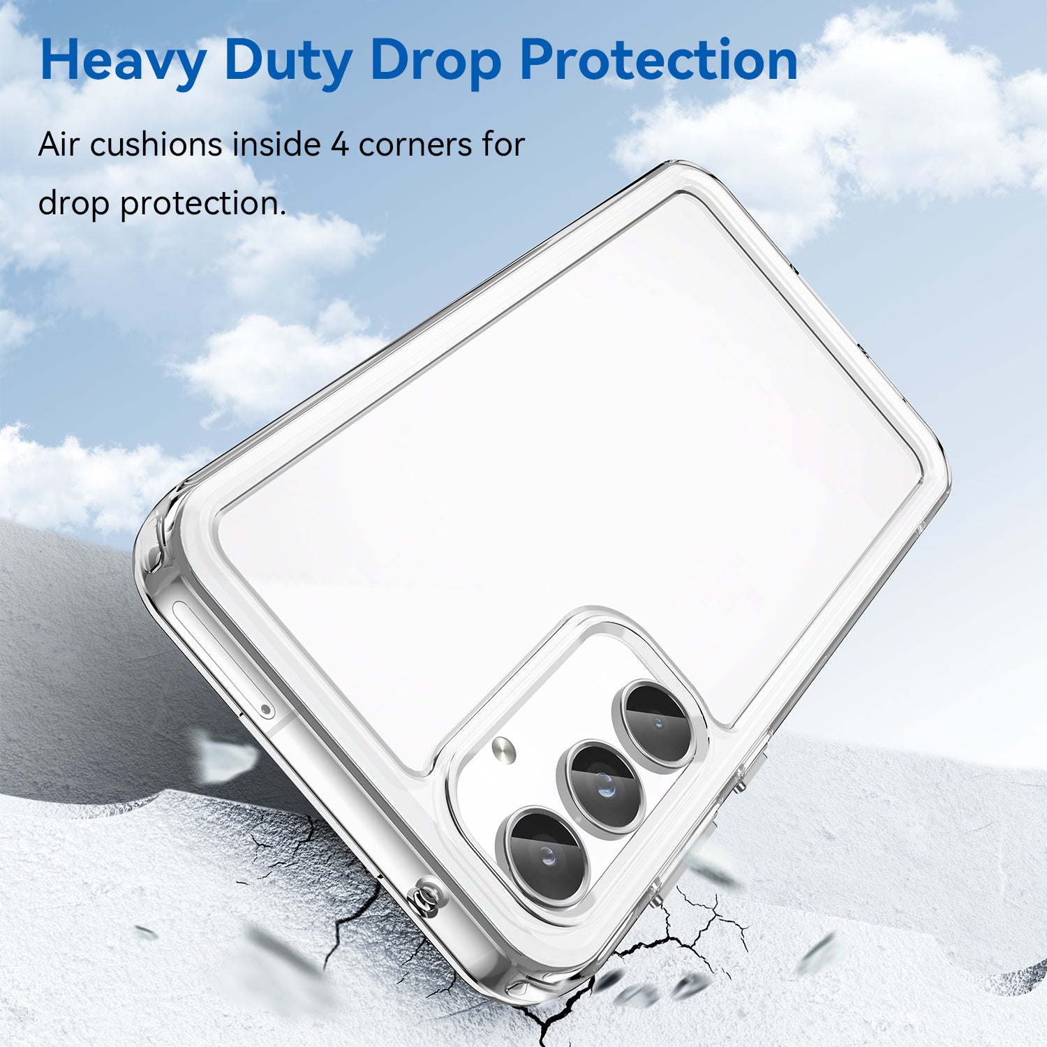 For Samsung Galaxy A55 5G Case Candy Series TPU Drop-proof Phone Back Cover - Transparent