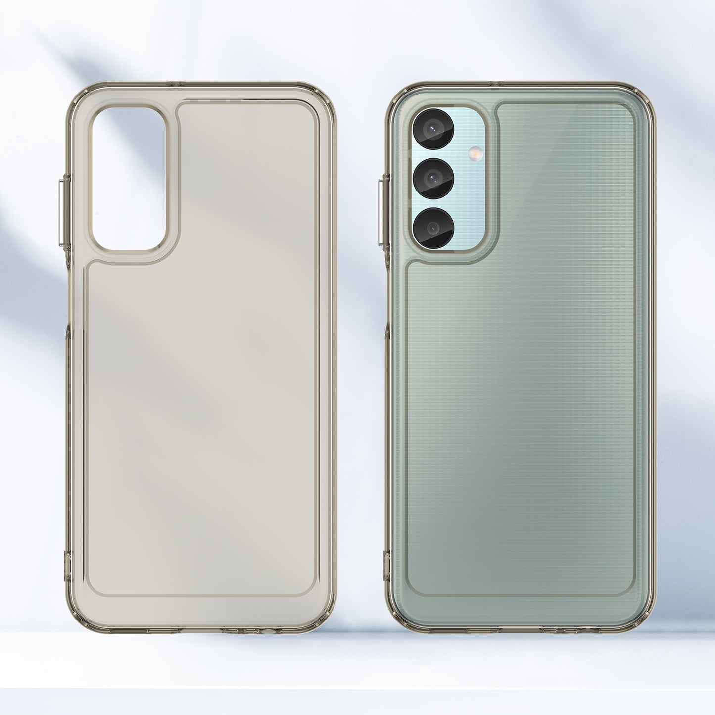 For Samsung Galaxy M15 5G / F15 5G Phone Case Candy Series TPU Slim-Fit Back Cover - Transparent Grey