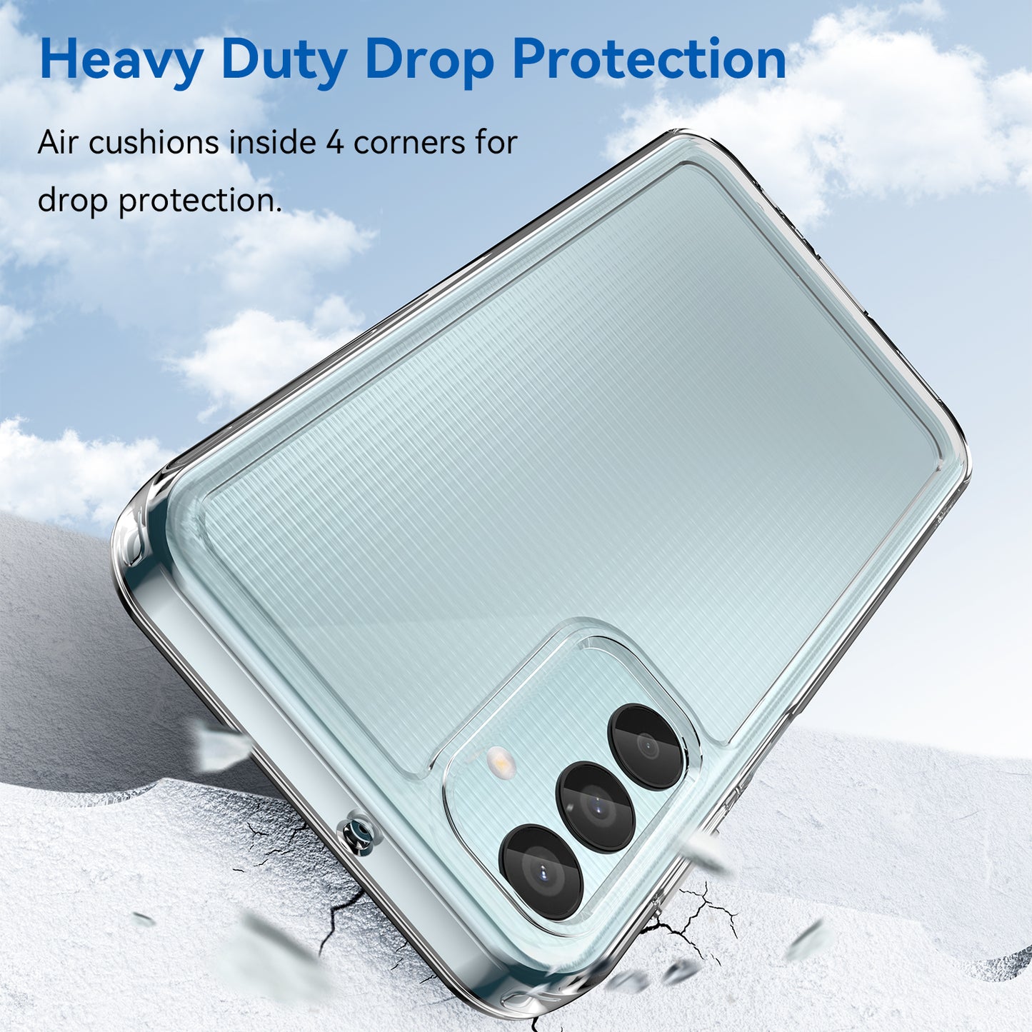 For Samsung Galaxy M15 5G / F15 5G Phone Case Candy Series TPU Slim-Fit Back Cover - Transparent