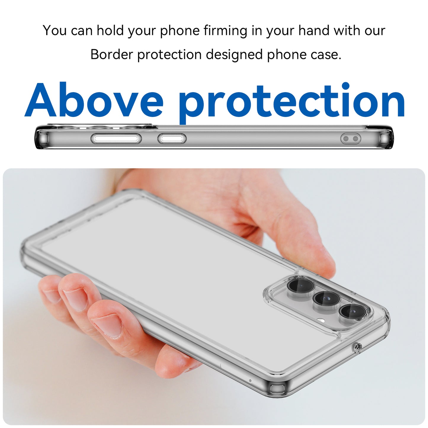 For Samsung Galaxy M55 5G Case Candy Series Non-slip TPU Phone Shell - Transparent