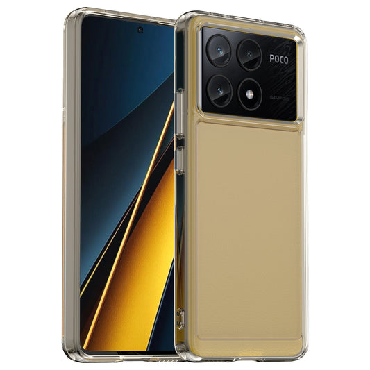 For Xiaomi Poco X6 Pro 5G Case Candy Series Flexible TPU Cover Mobile Accessories Wholesale - Transparent Grey