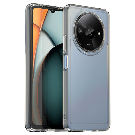 For Xiaomi Redmi A3 / Poco C61 4G Cell Phone Cases Candy Series Slim-Fit TPU Protective Cover - Transparent Grey