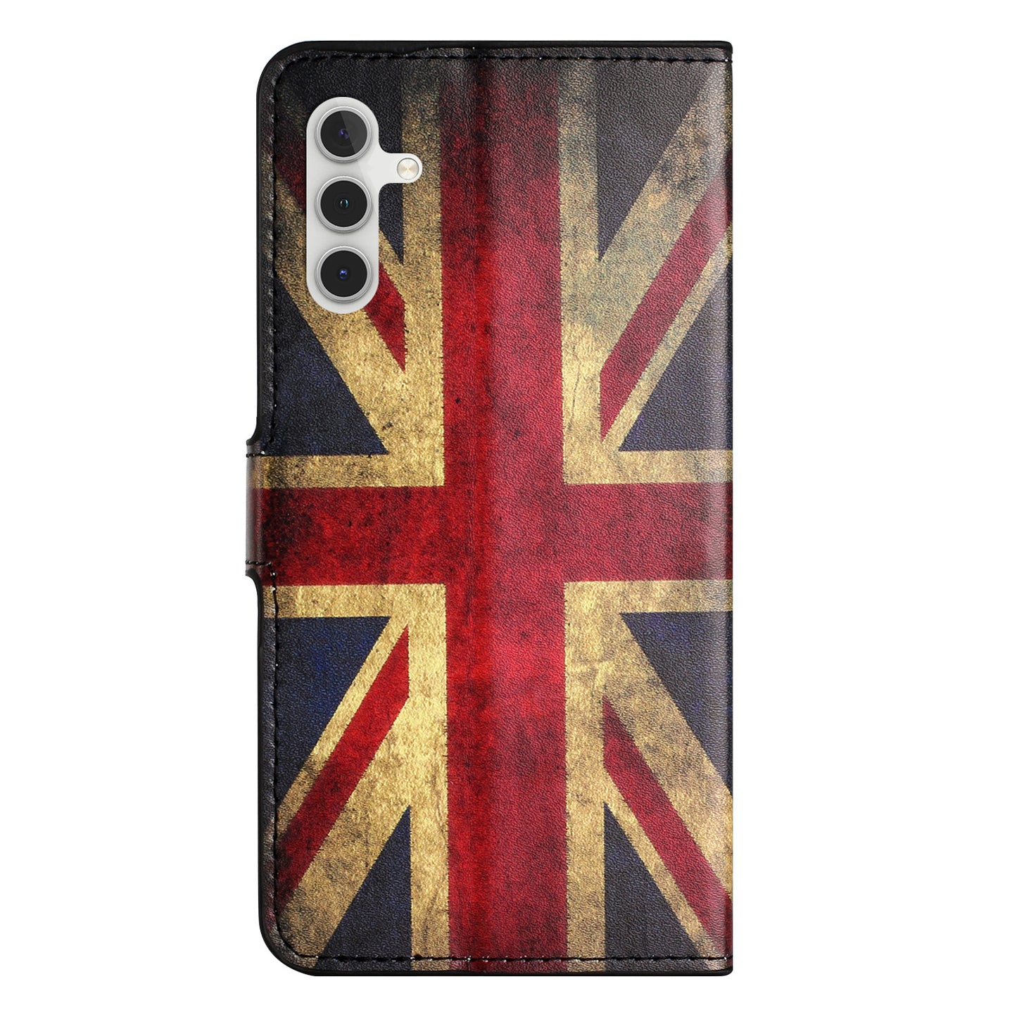 For Samsung Galaxy M15 5G / F15 5G Pattern Printing Case Flip Leather Phone Cover with Wallet - Union Jack