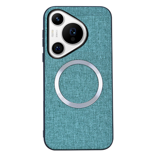 For Huawei Pura 70 Case Compatible with MagSafe TPU+Cloth Protective Cover - Green