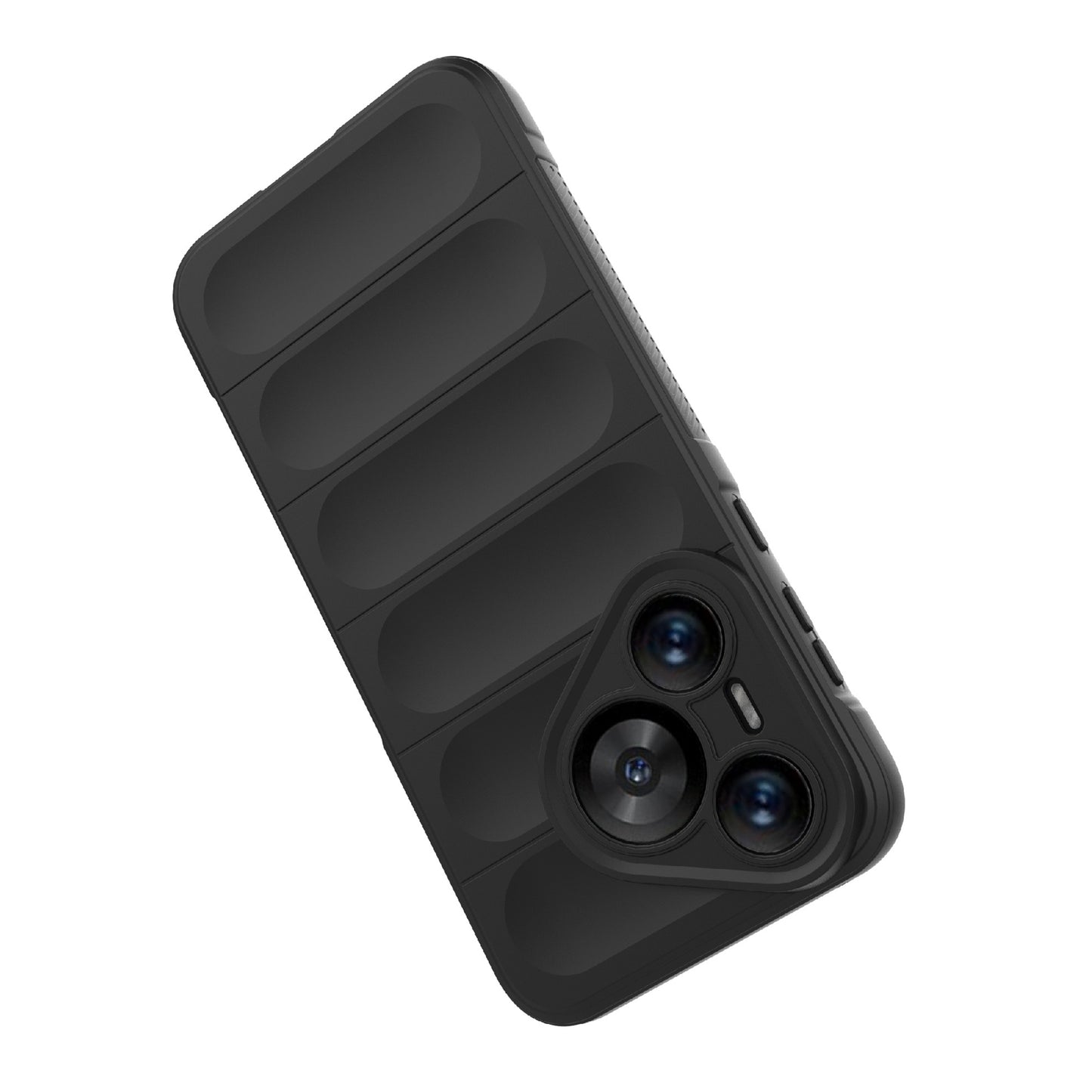 For Huawei Pura 70 Case Shock Absorption Soft TPU Phone Cover - Black