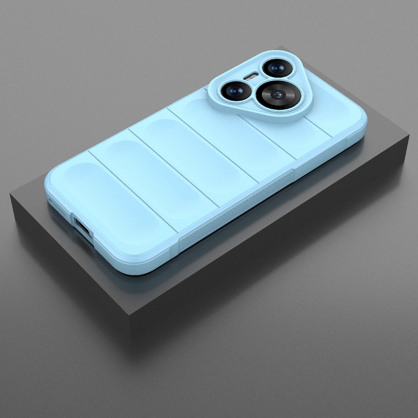 For Huawei Pura 70 Case Shock Absorption Soft TPU Phone Cover - Baby Blue