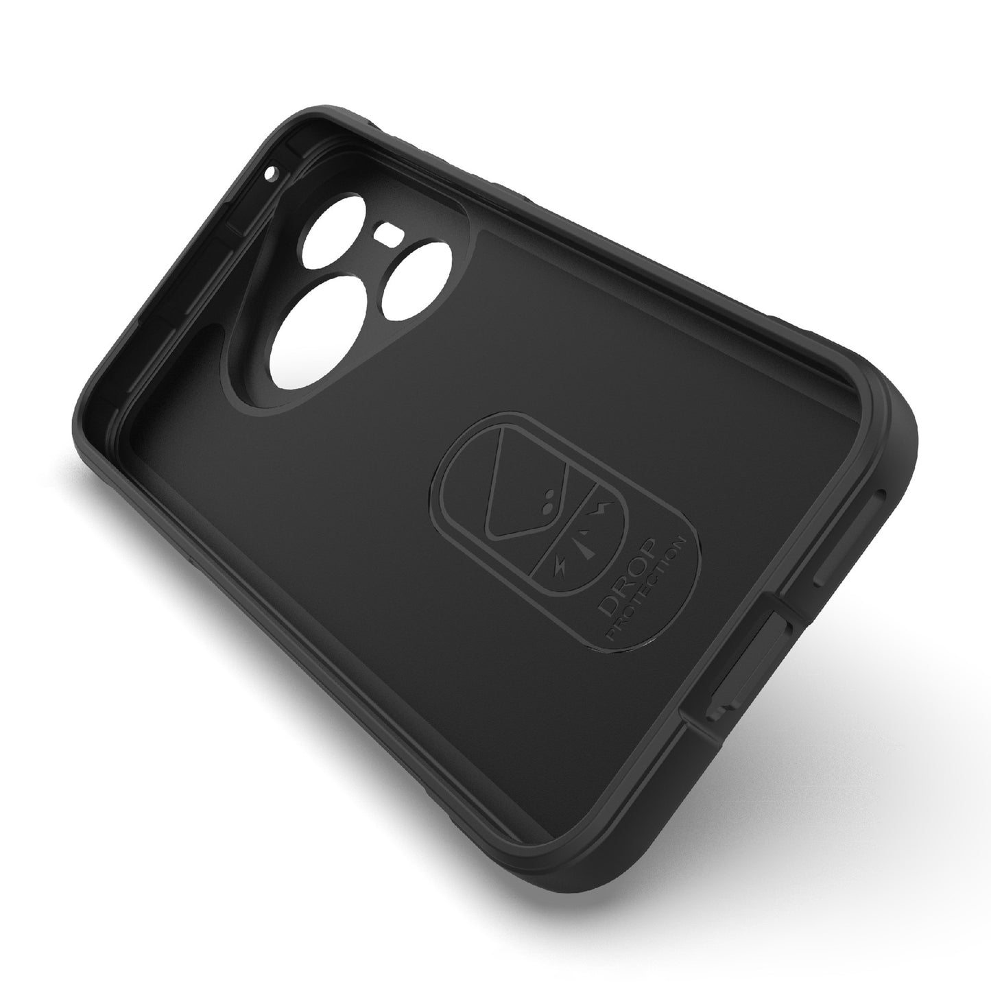 For Huawei Pura 70 Case Shock Absorption Soft TPU Phone Cover - Dark Grey