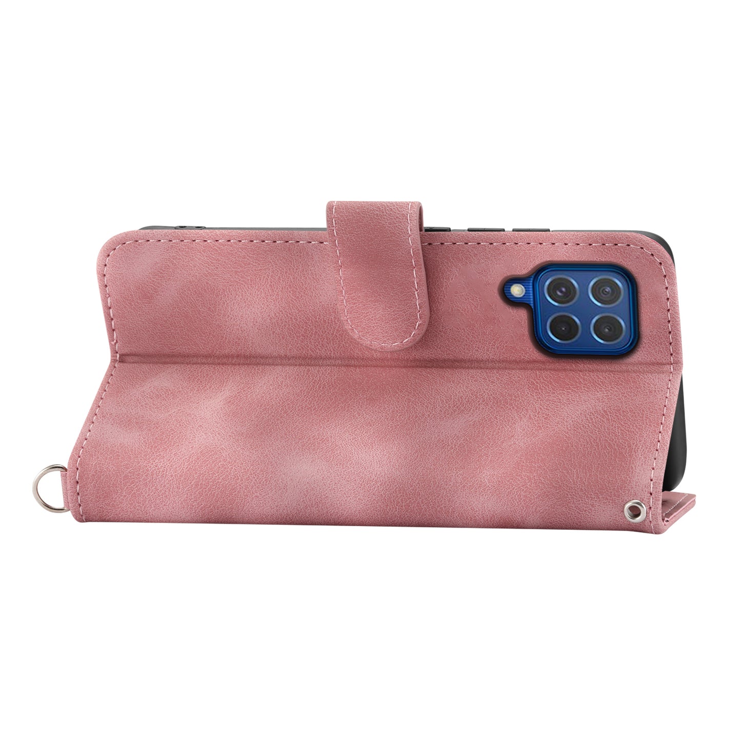 For Samsung Galaxy M62 Mobile Phone Case Wholesale Wallet Leather Stand Cover - Pink