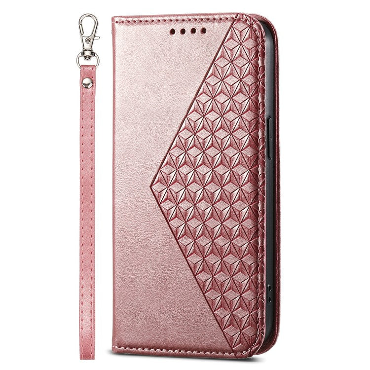 For Samsung Galaxy M55 5G / C55 5G / F55 5G Case PU Leather Wallet Phone Cover Mobile Accessories Wholesale - Rose Gold