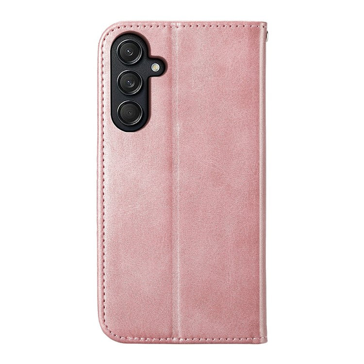For Samsung Galaxy M55 5G / C55 5G / F55 5G Case PU Leather Wallet Phone Cover Mobile Accessories Wholesale - Rose Gold