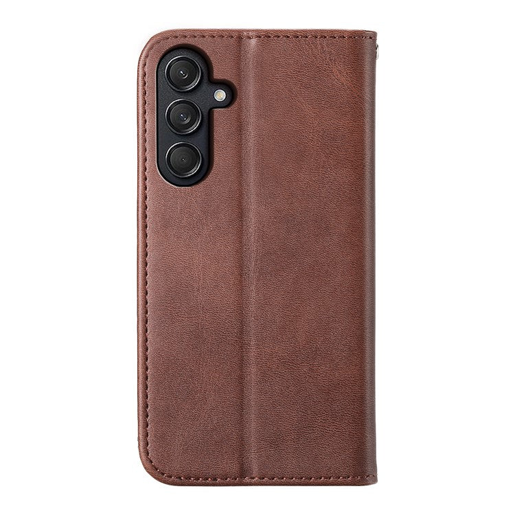 For Samsung Galaxy M55 5G / C55 5G / F55 5G Case PU Leather Wallet Phone Cover Mobile Accessories Wholesale - Brown