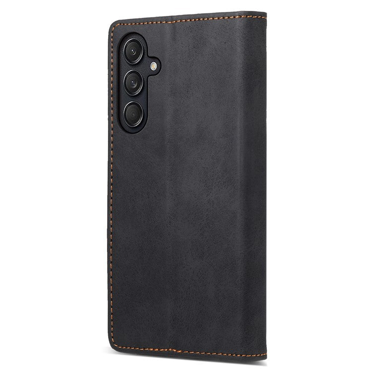 DF-05 For Samsung Galaxy M55 5G / C55 5G / F55 5G Case RFID Blocking Magnetic Closure Leather Phone Cover - Black