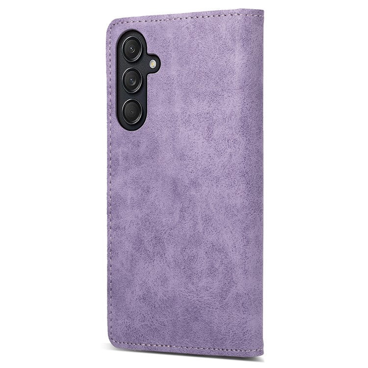 DF-05 For Samsung Galaxy M55 5G / C55 5G / F55 5G Case RFID Blocking Magnetic Closure Leather Phone Cover - Purple