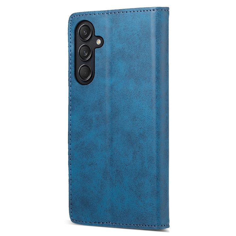 DF-05 For Samsung Galaxy M55 5G / C55 5G / F55 5G Case RFID Blocking Magnetic Closure Leather Phone Cover - Blue