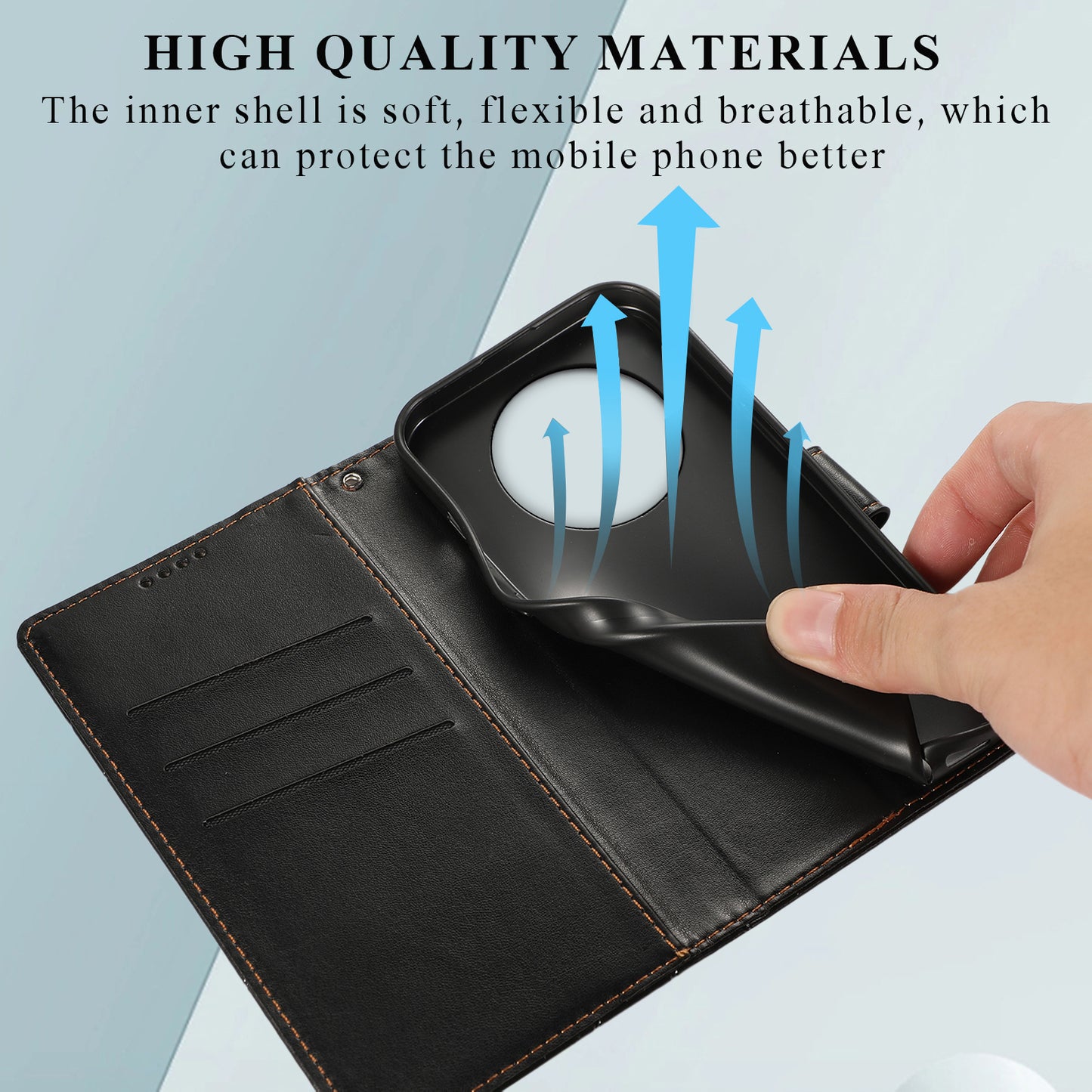 DF-06 For Realme 12 / 12x 5G Case Cell Phone Accessory Wholesale Line Imprint Leather Wallet Phone Cover - Black