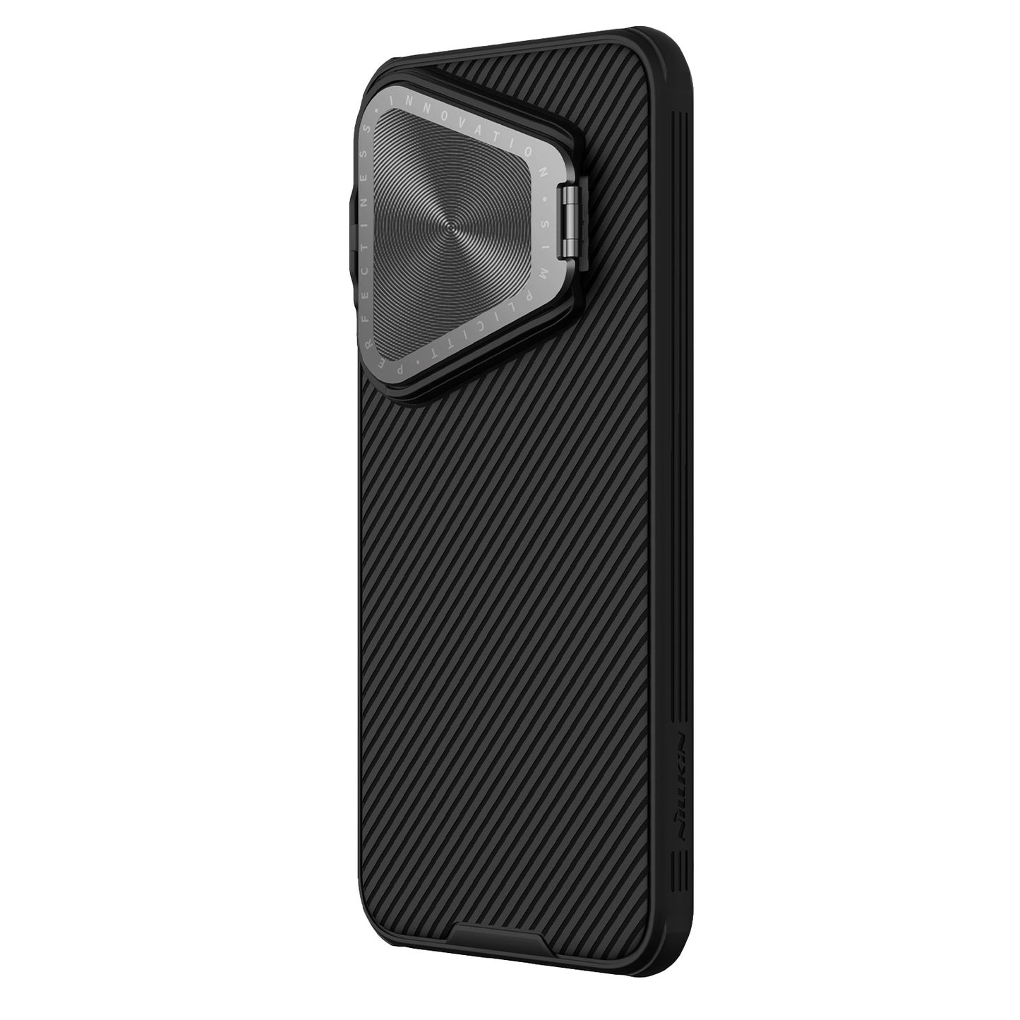 NILLKIN CamShield Prop Magnetic Series for Huawei Pura 70 Case PC+TPU Phone Shell with Built-in Camera Cover - Black