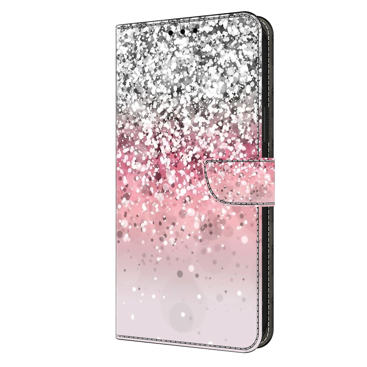 For Google Pixel 9 Pro Case PU Leather 3D Pattern Flip Bookstyle Wallet Phone Cover - Gradient