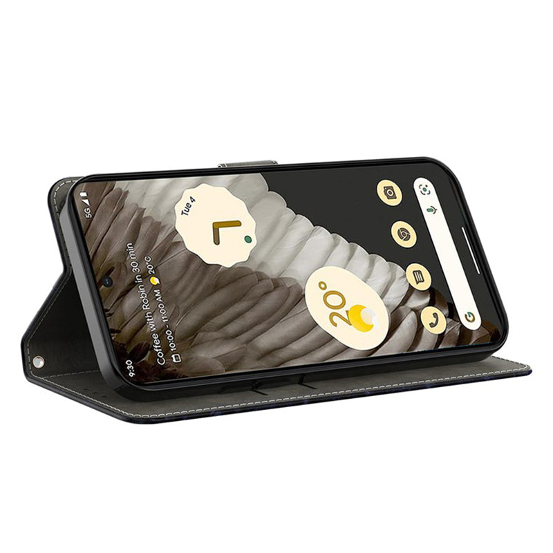 For Google Pixel 9 Case PU Leather 3D Pattern Wallet Phone Cover with Magnetic Clasp - Floral