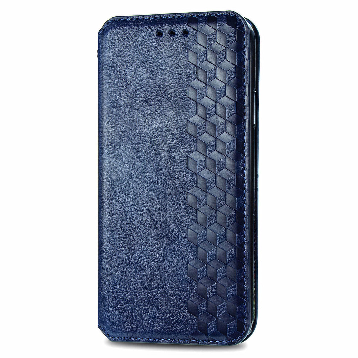 For Motorola Edge 40 Neo 5G Wallet Case Rhombus Leather Flip Cover Wholesale Cell Phone Accessories - Blue