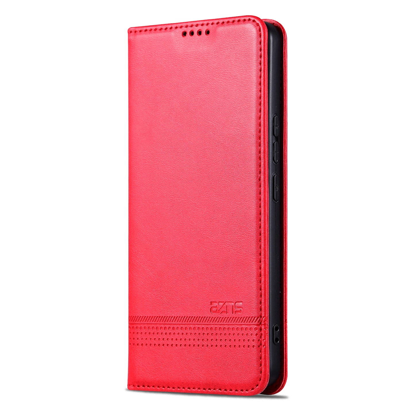 AZNS For Oppo Reno11 F 5G Case PU Leather Flip Stand Wallet Phone Cover - Red