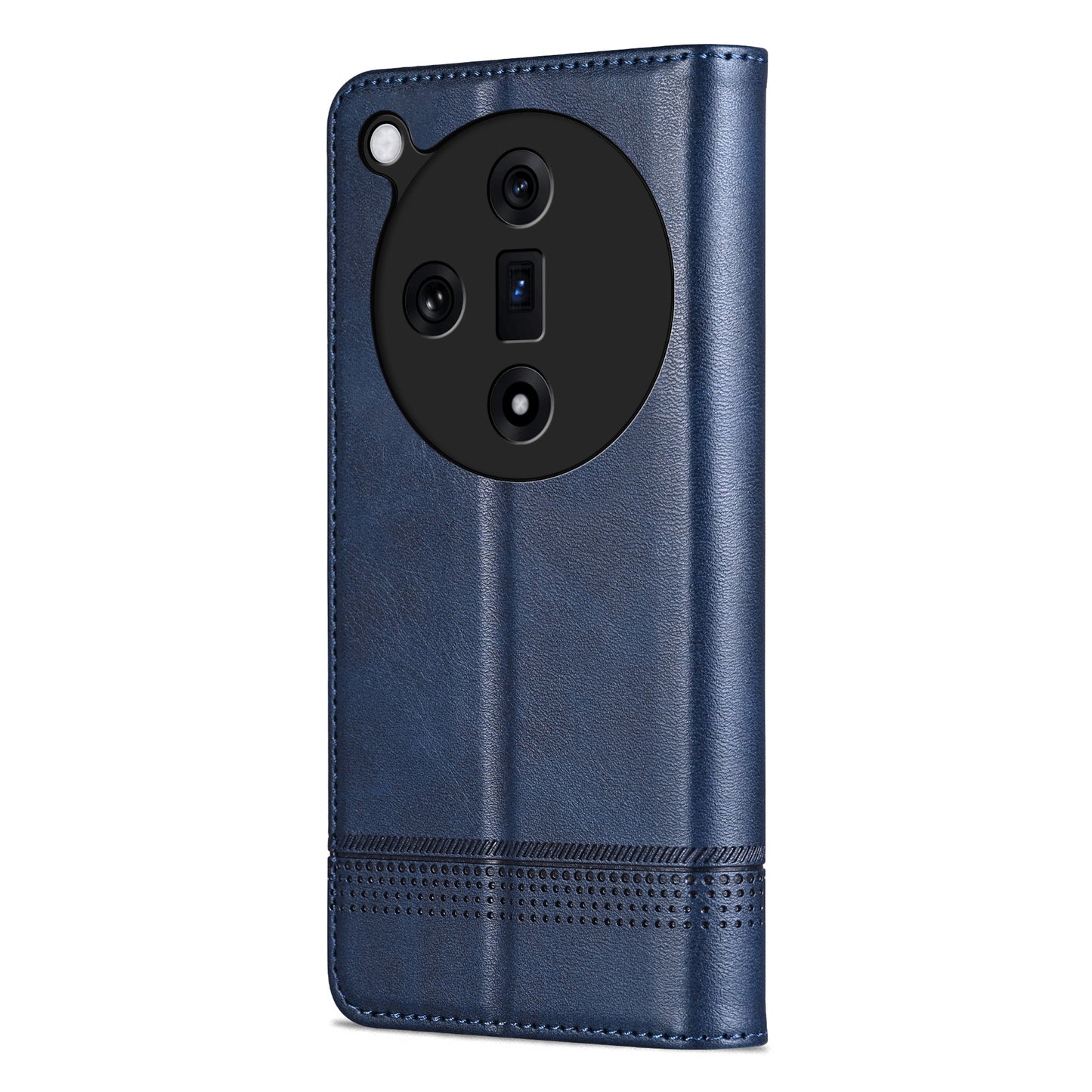 AZNS For Oppo Find X7 5G Leather Wallet Cover Mobile Phone Case Wholesale - Blue