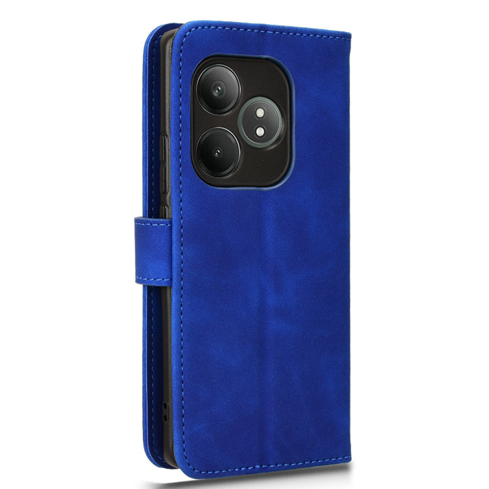 For Realme GT Neo6 SE 5G Wallet Case PU Leather Cover Phone Accessories Distributors - Blue