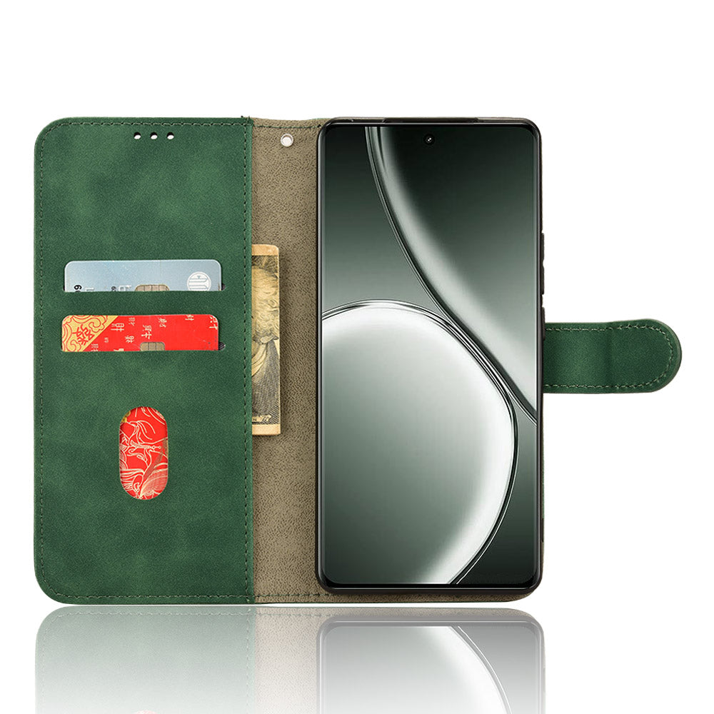 For Realme GT Neo6 SE 5G Wallet Case PU Leather Cover Phone Accessories Distributors - Green