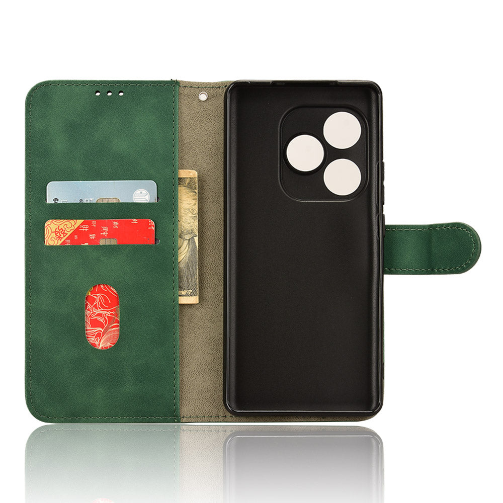 For Realme GT Neo6 SE 5G Wallet Case PU Leather Cover Phone Accessories Distributors - Green