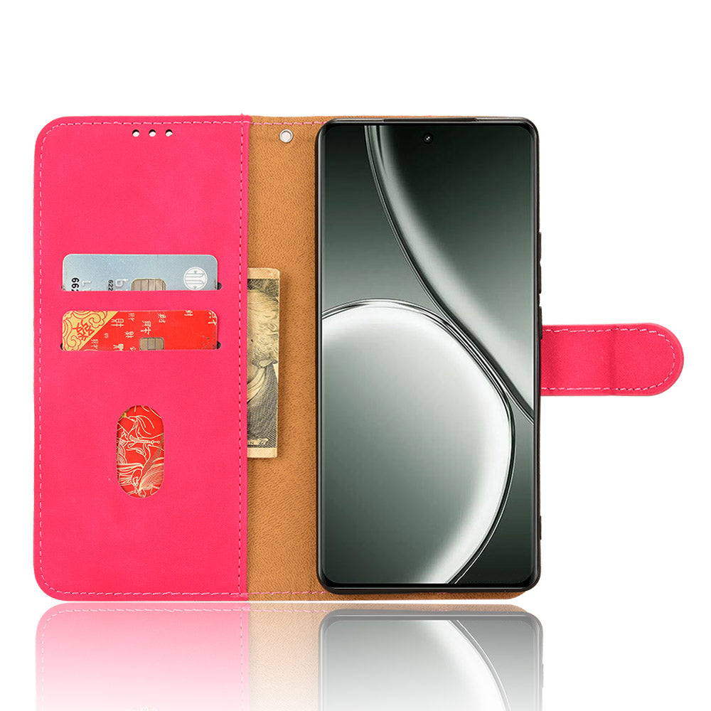 For Realme GT Neo6 SE 5G Wallet Case PU Leather Cover Phone Accessories Distributors - Rose