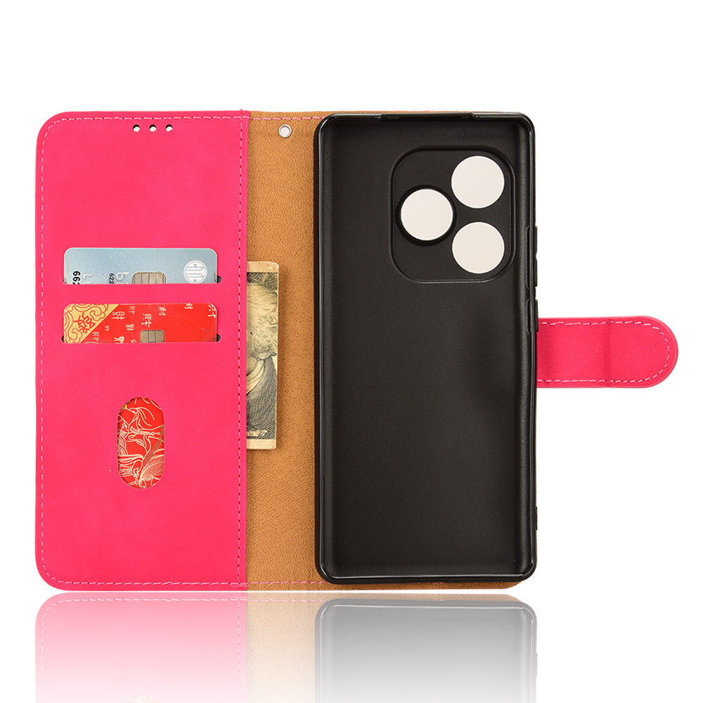 For Realme GT Neo6 SE 5G Wallet Case PU Leather Cover Phone Accessories Distributors - Rose