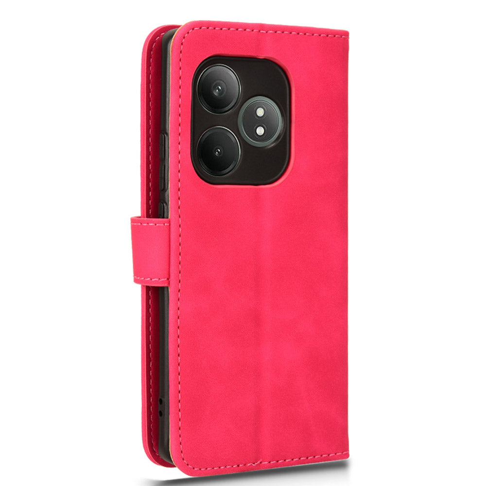 For Realme GT Neo6 SE 5G Wallet Case PU Leather Cover Phone Accessories Distributors - Rose