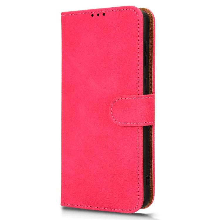 For Samsung Galaxy M55 5G / C55 5G / F55 5G Case PU Leather Wallet Flip Phone Cover Skin-Touch Texture - Rose