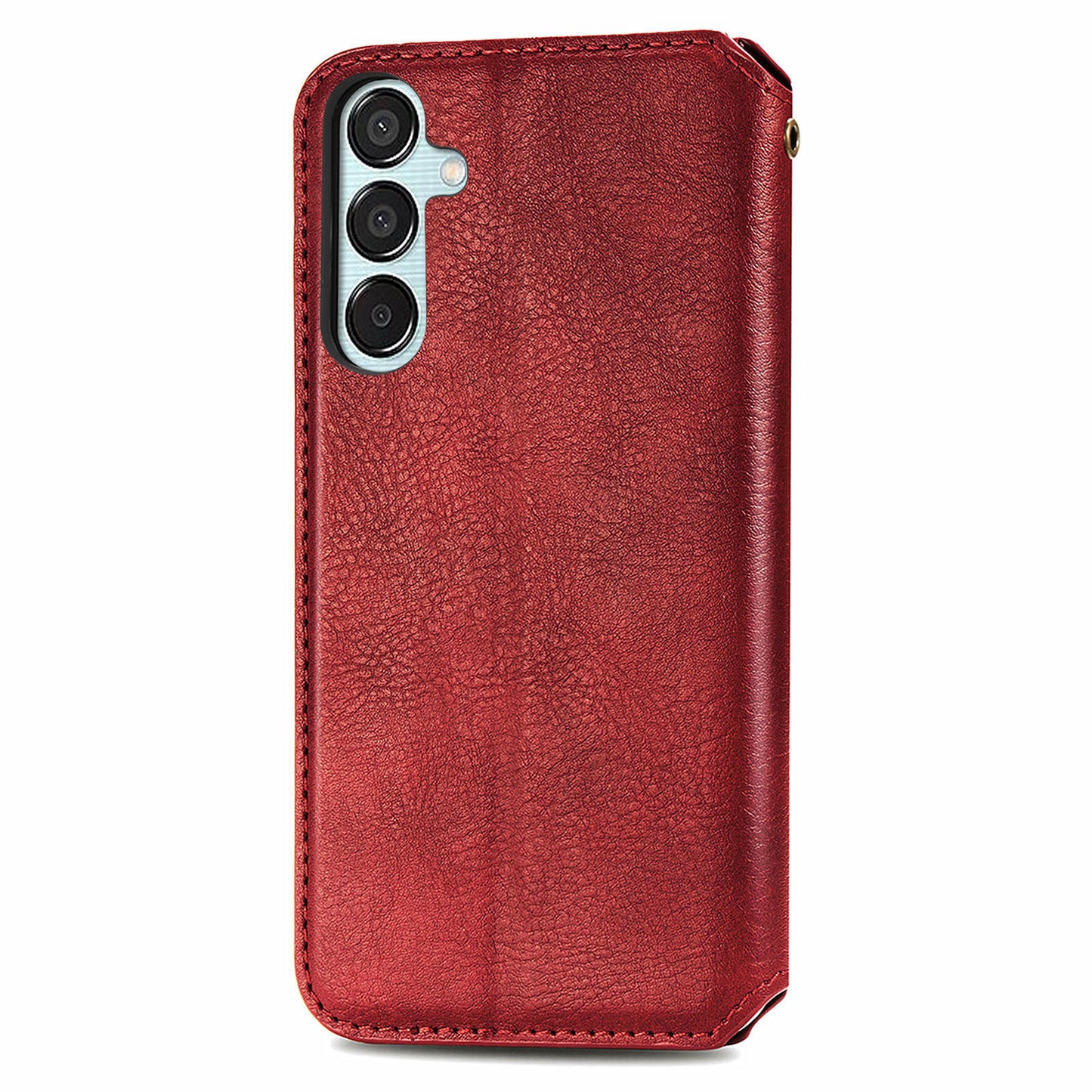 For Samsung Galaxy M15 5G Wholesale Phone Cases Wallet Stand Leather Phone Cover - Red