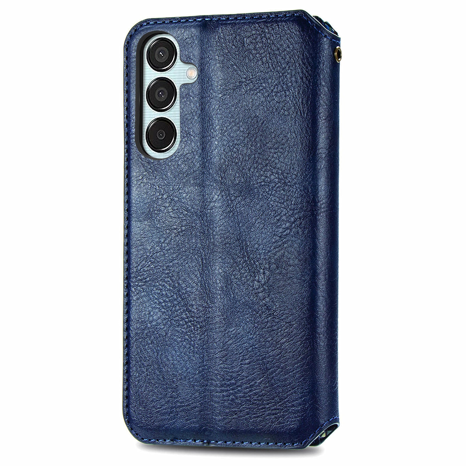 For Samsung Galaxy M15 5G Wholesale Phone Cases Wallet Stand Leather Phone Cover - Blue