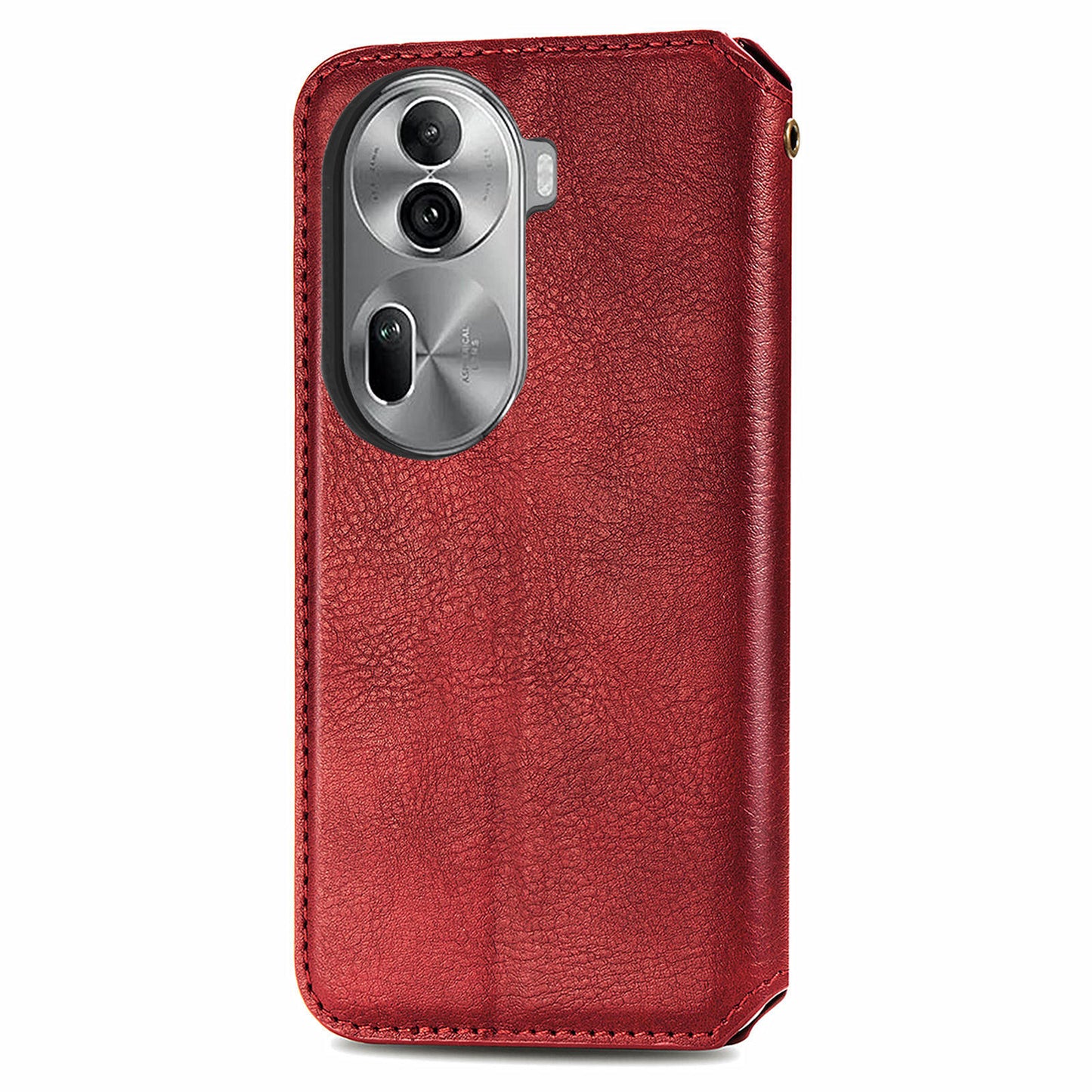 For Oppo Reno11 Pro 5G (Global) Wallet Case Leather Phone Cover Wholesale - Red