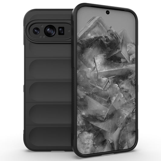 Mobile Phone Protector for Google Pixel 9 Pro , Shock Absorption TPU Back Case - Black